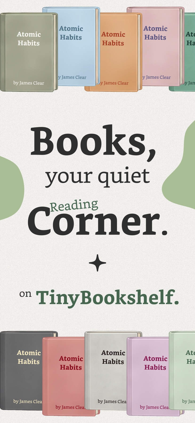 Tiny Bookshelf reading corner